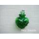 香氛精油瓶-聚寶 浮雕-愛心(平面) 綠色 (1入)
