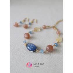 基礎串珠材料包 // 優雅年代手鍊耳環組(寶石款) (1份)