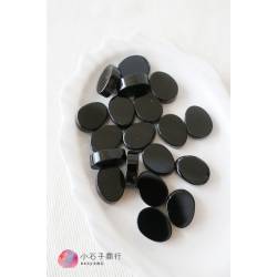 彩色蛋型寶石片-黑瑪瑙11x15mm (2入)