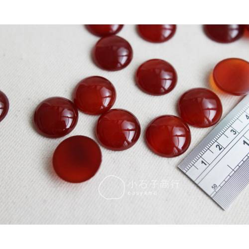 紅瑪瑙-圓形戒面(A) 20x20x6.5mm (1入)