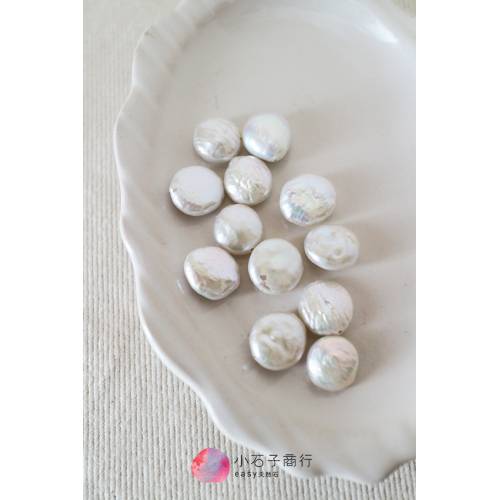 淡水珍珠-圓片(白色)(A)約11mm (1入)
