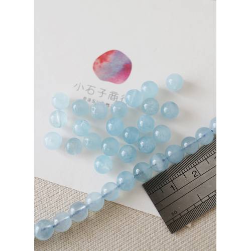 海藍寶-6~6.5mm圓珠 (1入)