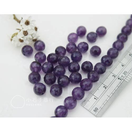 紫水晶-8mm 角珠 (18入)