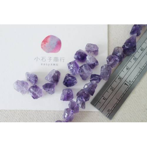 紫水晶-不規則原礦小石型8~10mm(15入)